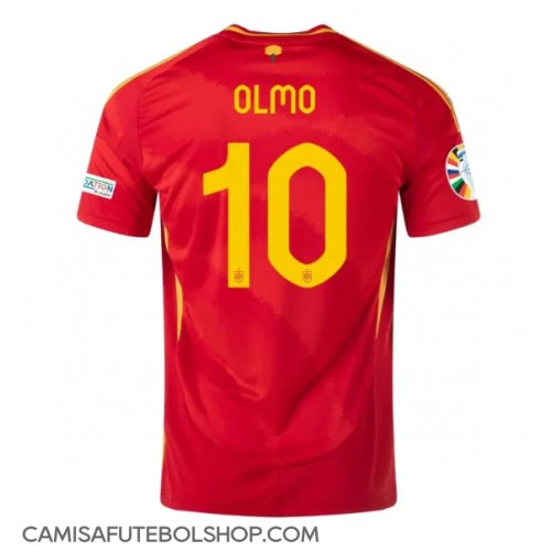 Camisa de time de futebol Espanha Dani Olmo #10 Replicas 1º Equipamento Europeu 2024 Manga Curta